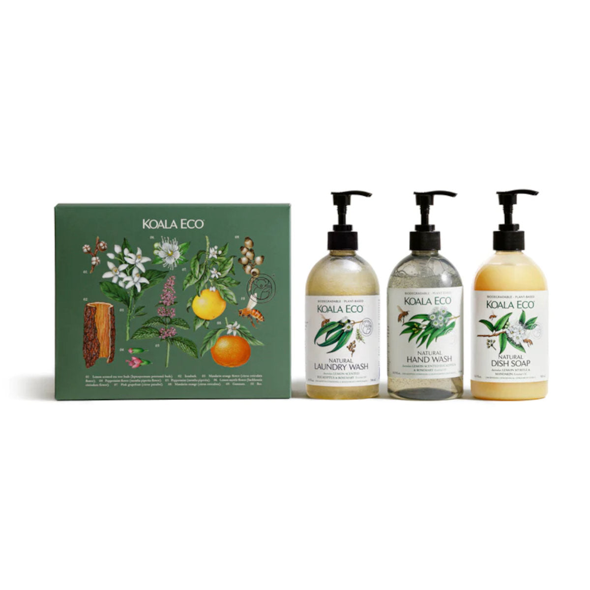 Koala Eco Gift Pack - Hand Wash, Laundry Wash & Dish Soap 3 KOALA ECO