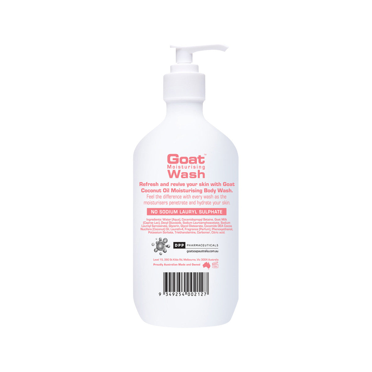 Goat Range Goat Moisturising Wash Coconut 500ml - Cutprice Online