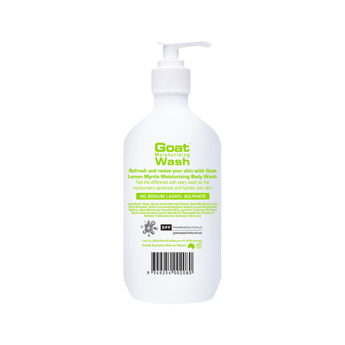 Goat Range Goat Moisturising Wash Lemon Myrtle 500ml - Cutprice Online
