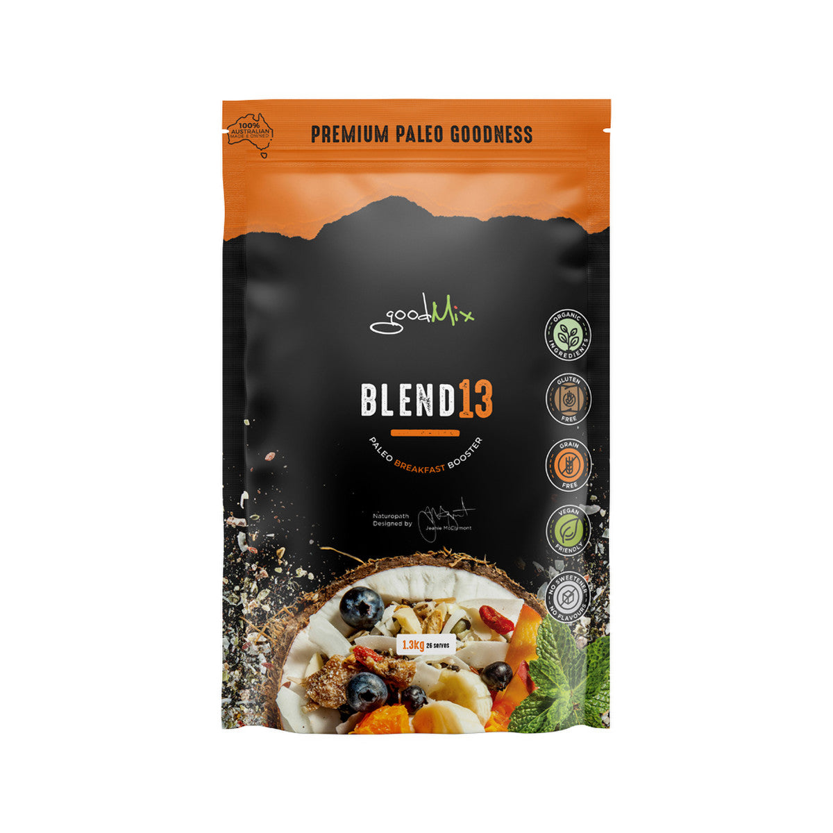 GoodMix Superfoods Blend 13 (Paleo Breakfast Booster) 1.3kg - Cutprice Online