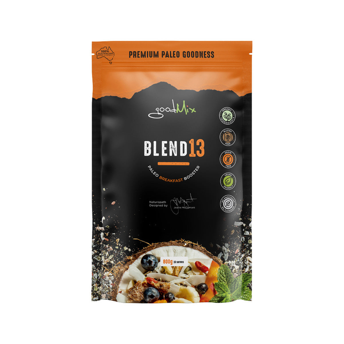 GoodMix Superfoods Blend 13 (Paleo Breakfast Booster) 800g - Cutprice Online