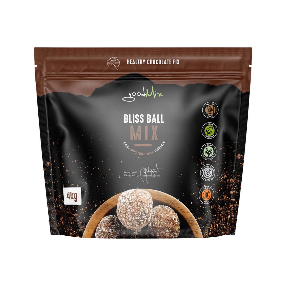 GoodMix Superfoods Bliss Ball Mix (Easy Vegan Protein Ball Premix) Catering 4kg - Cutprice Online