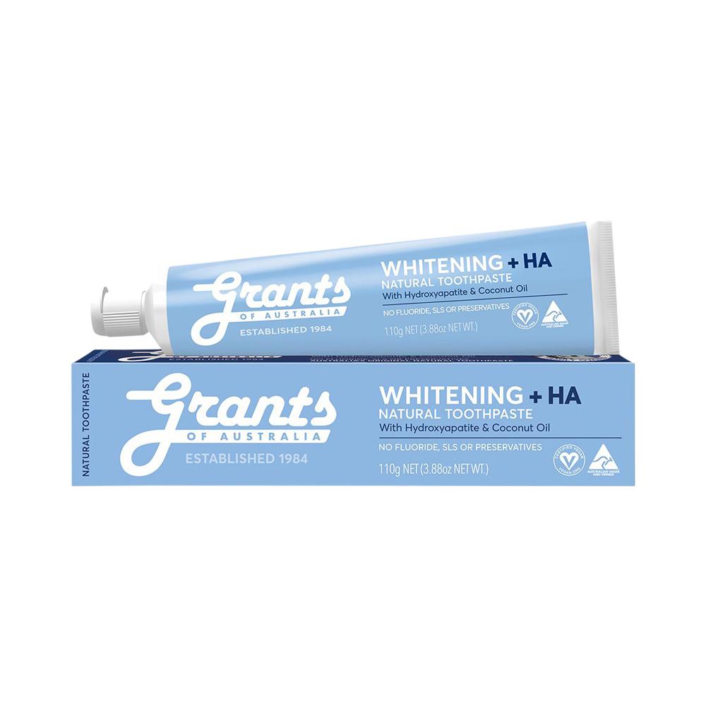 Grants of Australia Natural Toothpaste Whitening + Ha Hydroxyapatite & Coconut Oil 110GM