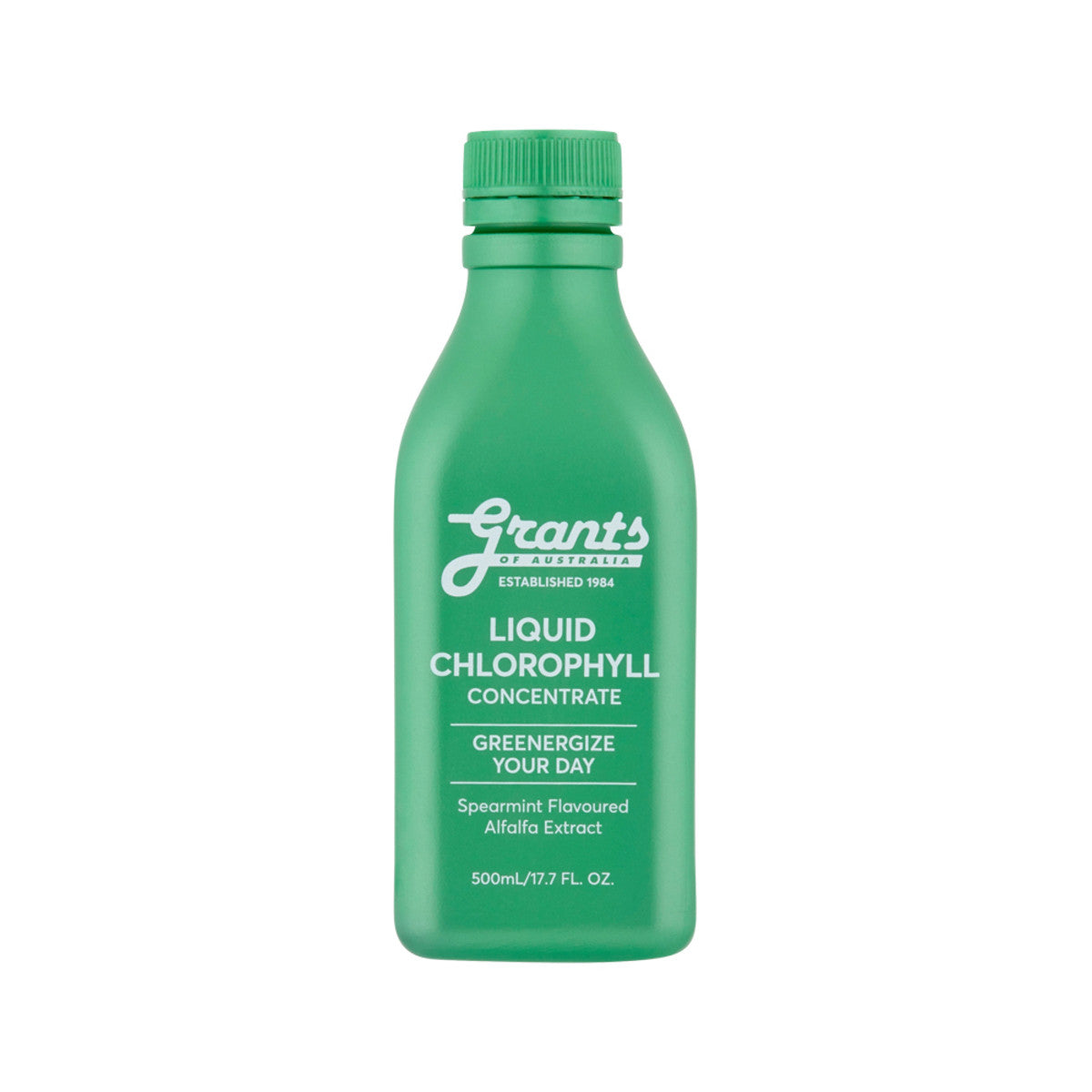 Grants Of Australia Liquid Chlorophyll Concentrate (Spearmint Flavoured Alfalfa Extract) 500ml - Cutprice Online