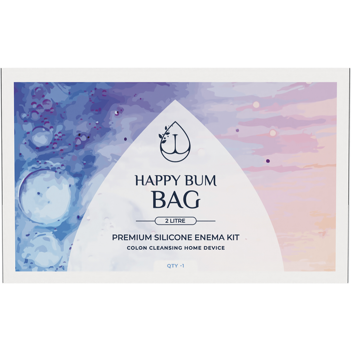 Happy Bum Silicone Enema Kit 2 Litres