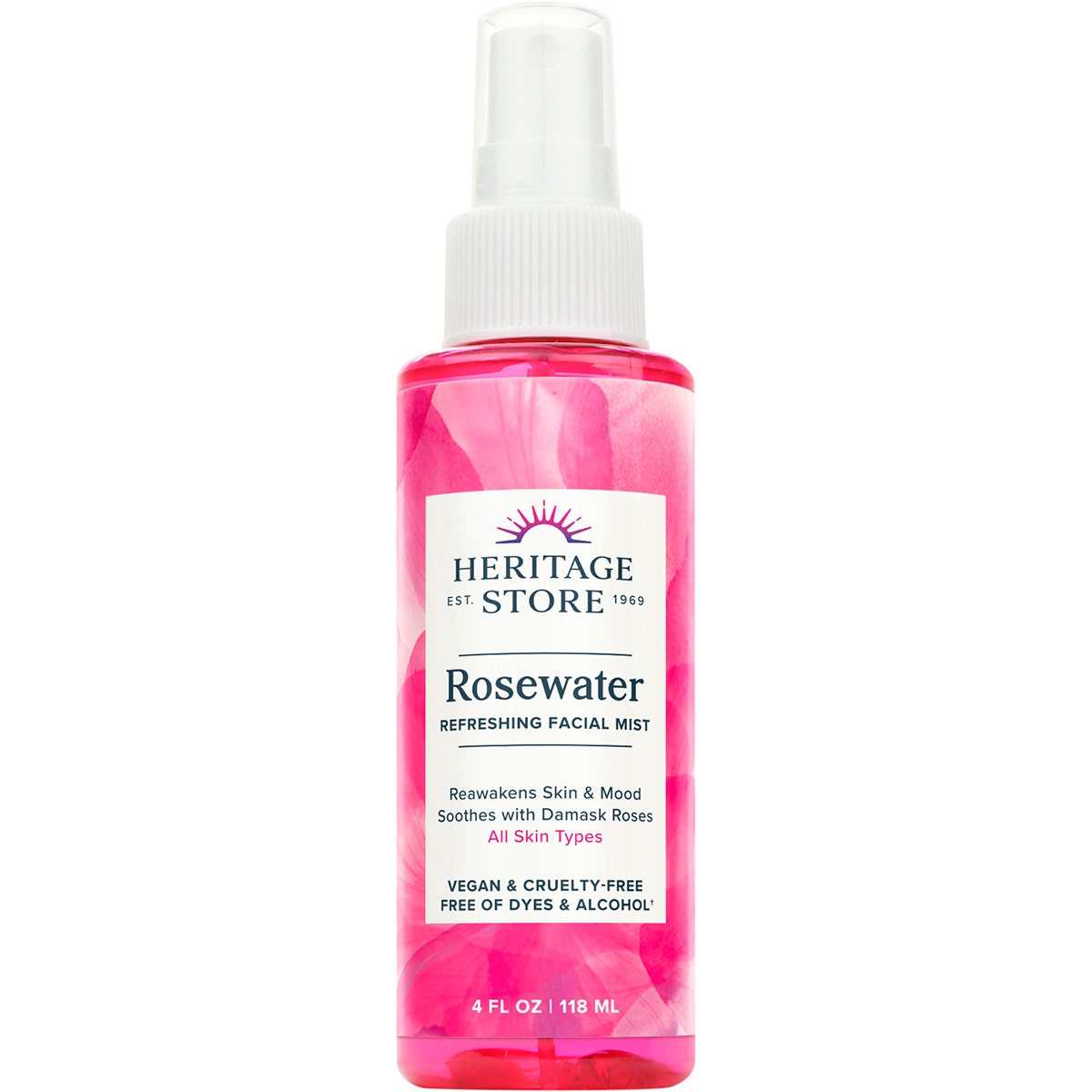 HERITAGE STORE Rosewater Refreshing Facial Mist 118ml - Cutprice Online