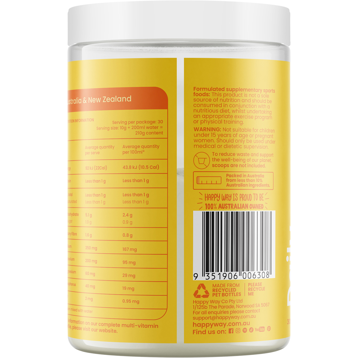 Happy Way Daily Hydration Tropical 300g