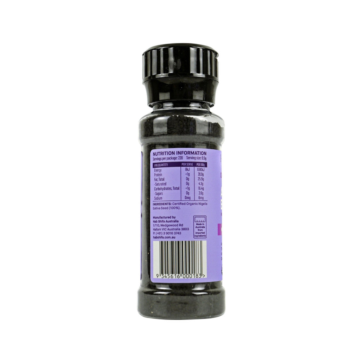 Hab Shifa Organic Activated Black Seed Grinder 110g - Cutprice Online