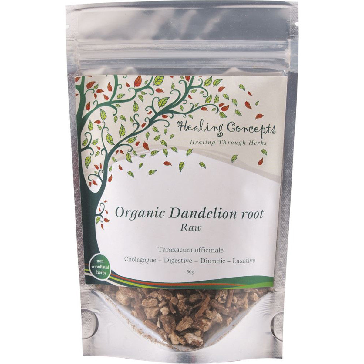Healing Concepts Organic Dandelion Root Raw 50g - Cutprice Online