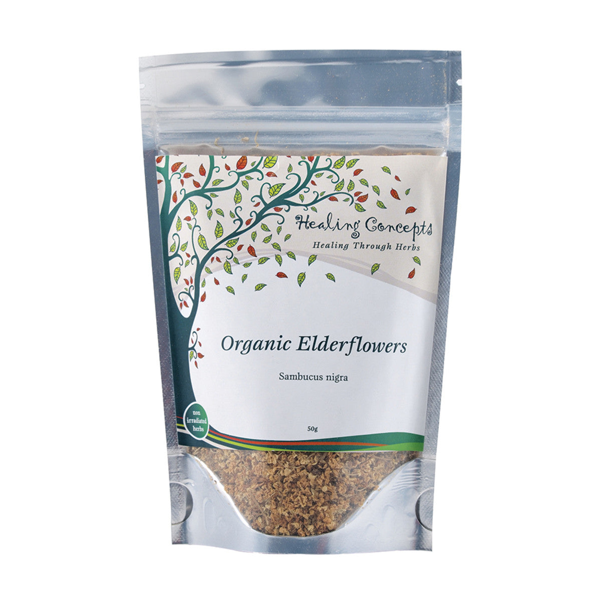 Healing Concepts Organic Elderflowers 50g - Cutprice Online