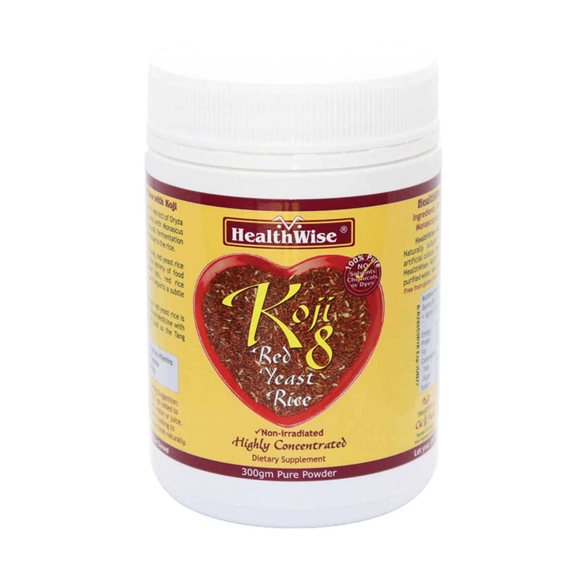 HealthWise Koji8 (Red Yeast Rice) 300g - Cutprice Online