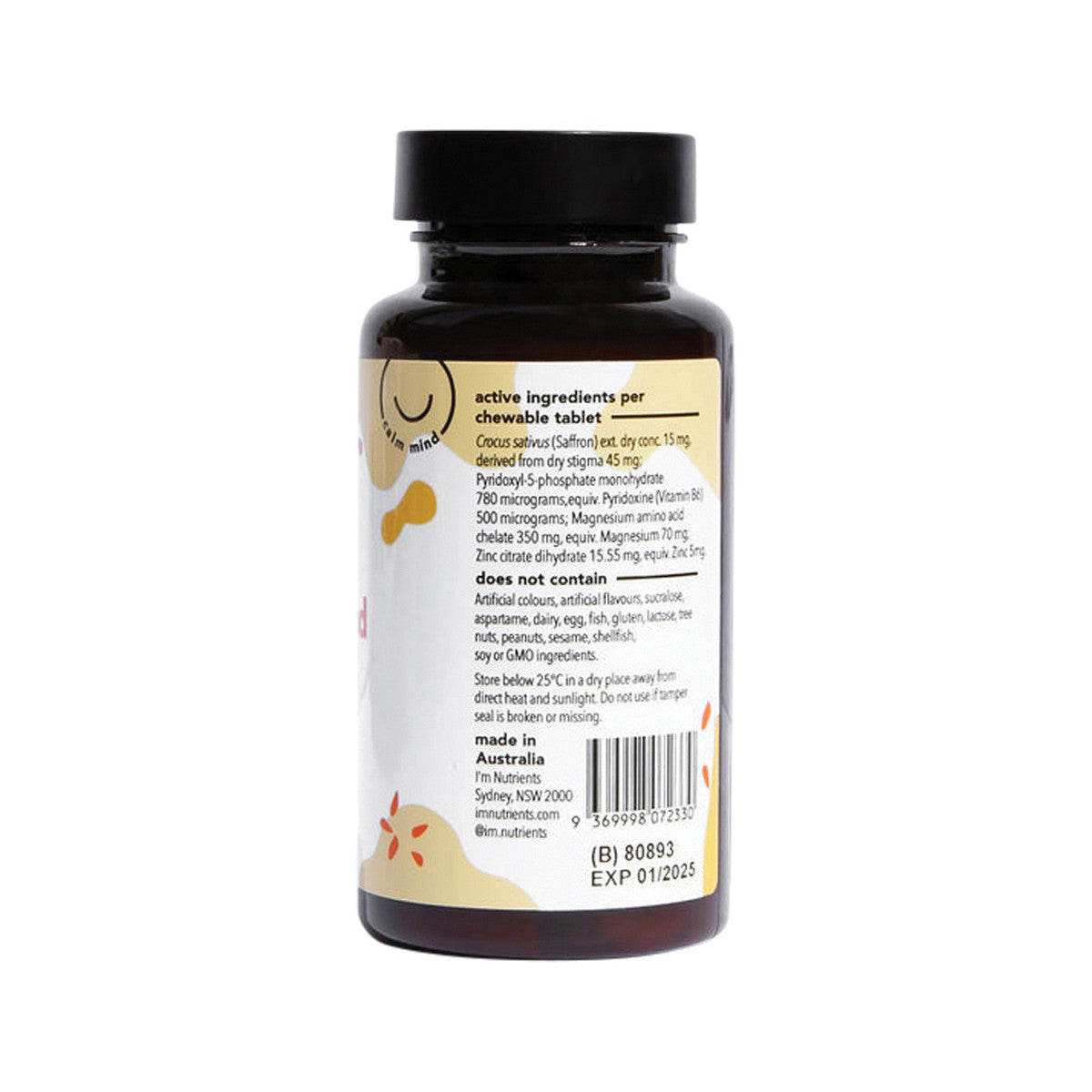 I'm Nutrients Calm Mind Chewable (Watermelon) 60t - Cutprice Online