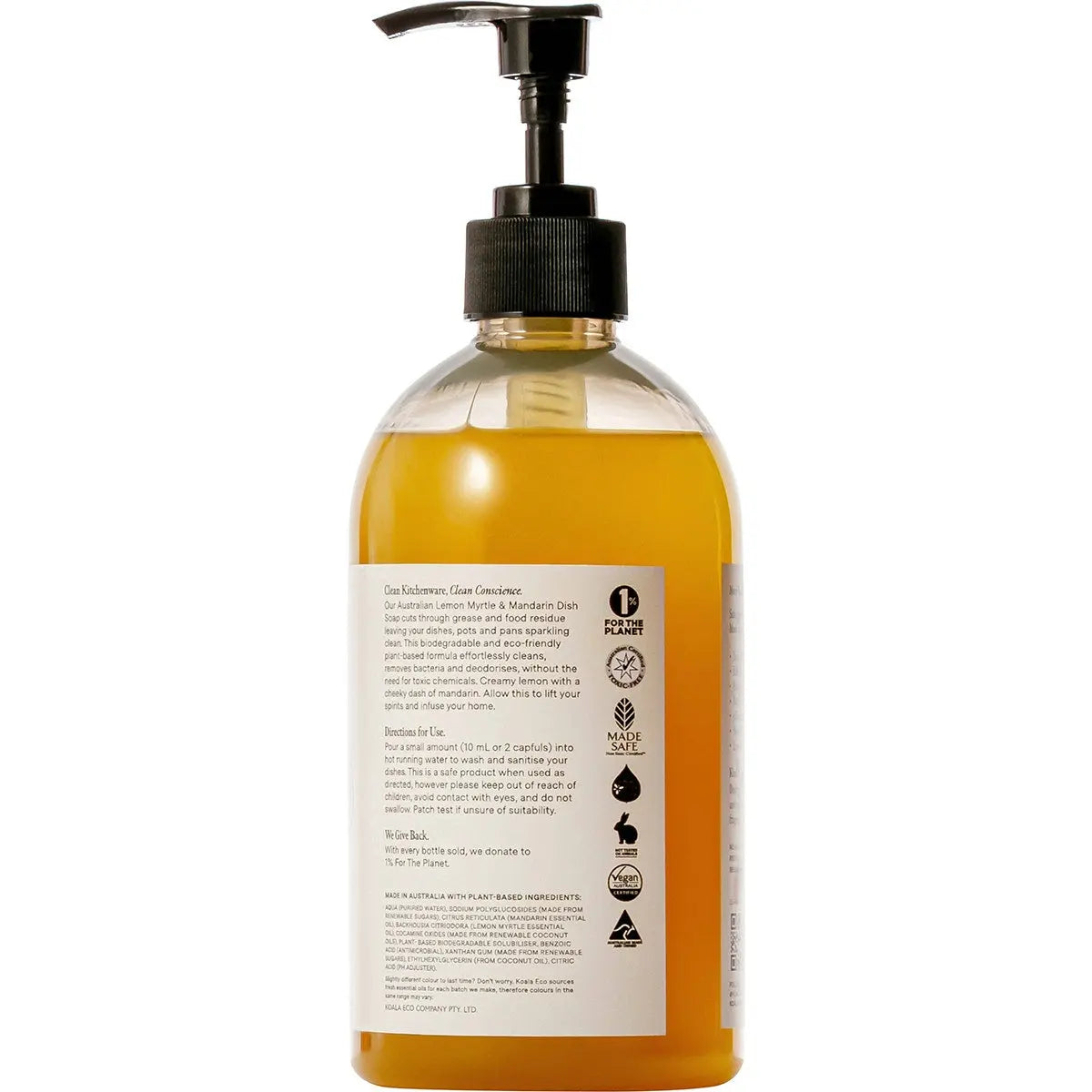 KOALA ECO Dish Soap Lemon Myrtle & Mandarin 500ml KOALA ECO