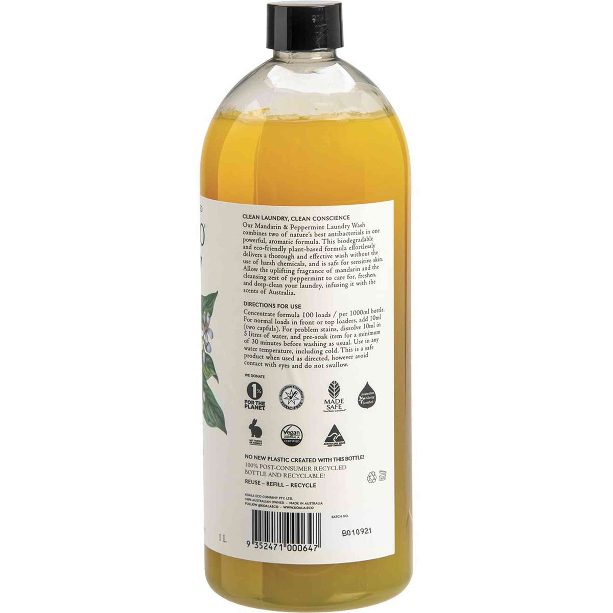 KOALA ECO Laundry Wash Mandarin & Peppermint 1L