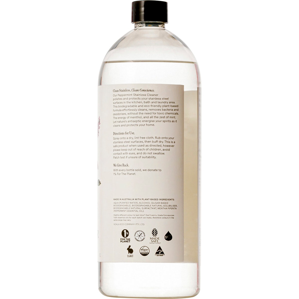 Koala Eco Stainless Steel Cleaner Peppermint 1l - Cutprice Online
