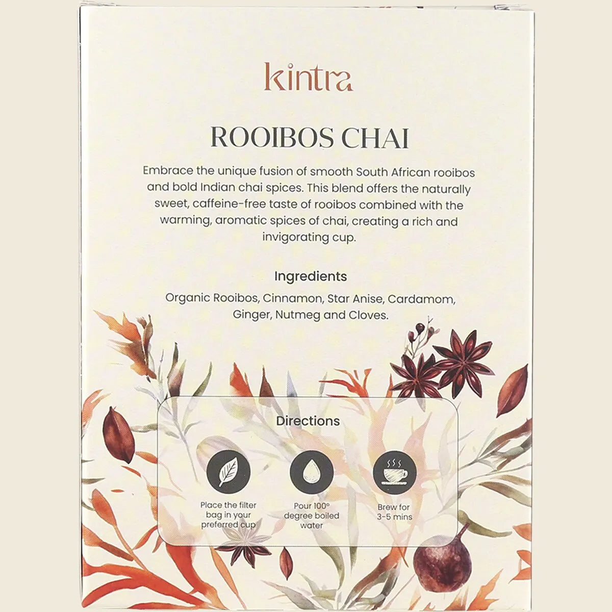KINTRA FOODS Rooibos Chai Tea Bags 32