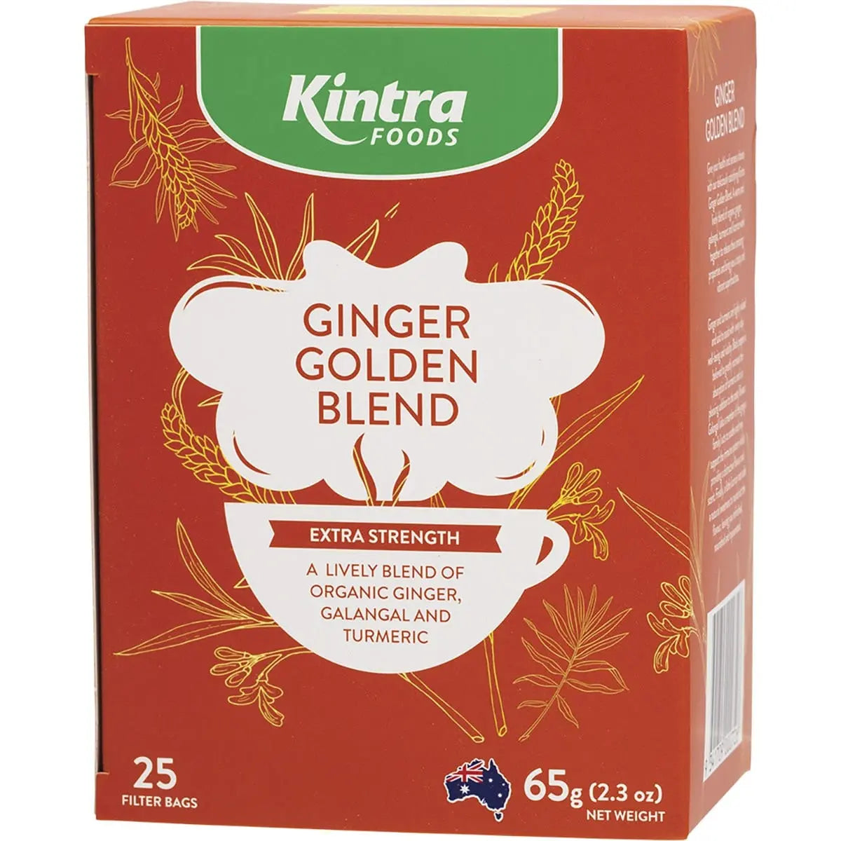 KINTRA FOODS Herbal Tea Bags Ginger Golden Blend 25 KINTRA FOODS