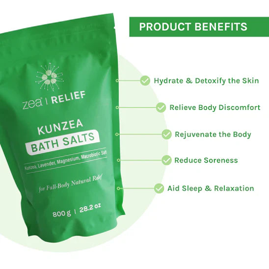 Zea Relief Kunzea Bath Salts 800g