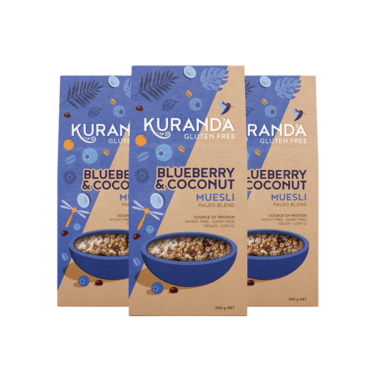 Kuranda Wholefoods Gluten Free Muesli Blueberry & Coconut (Paleo Blend) 2.8kg - Cutprice Online