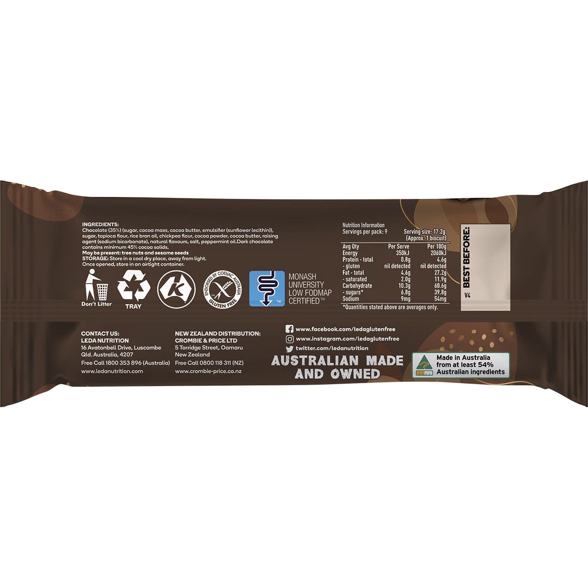 Leda Minton Biscuit 155g (Pack of 8) - Cutprice Online