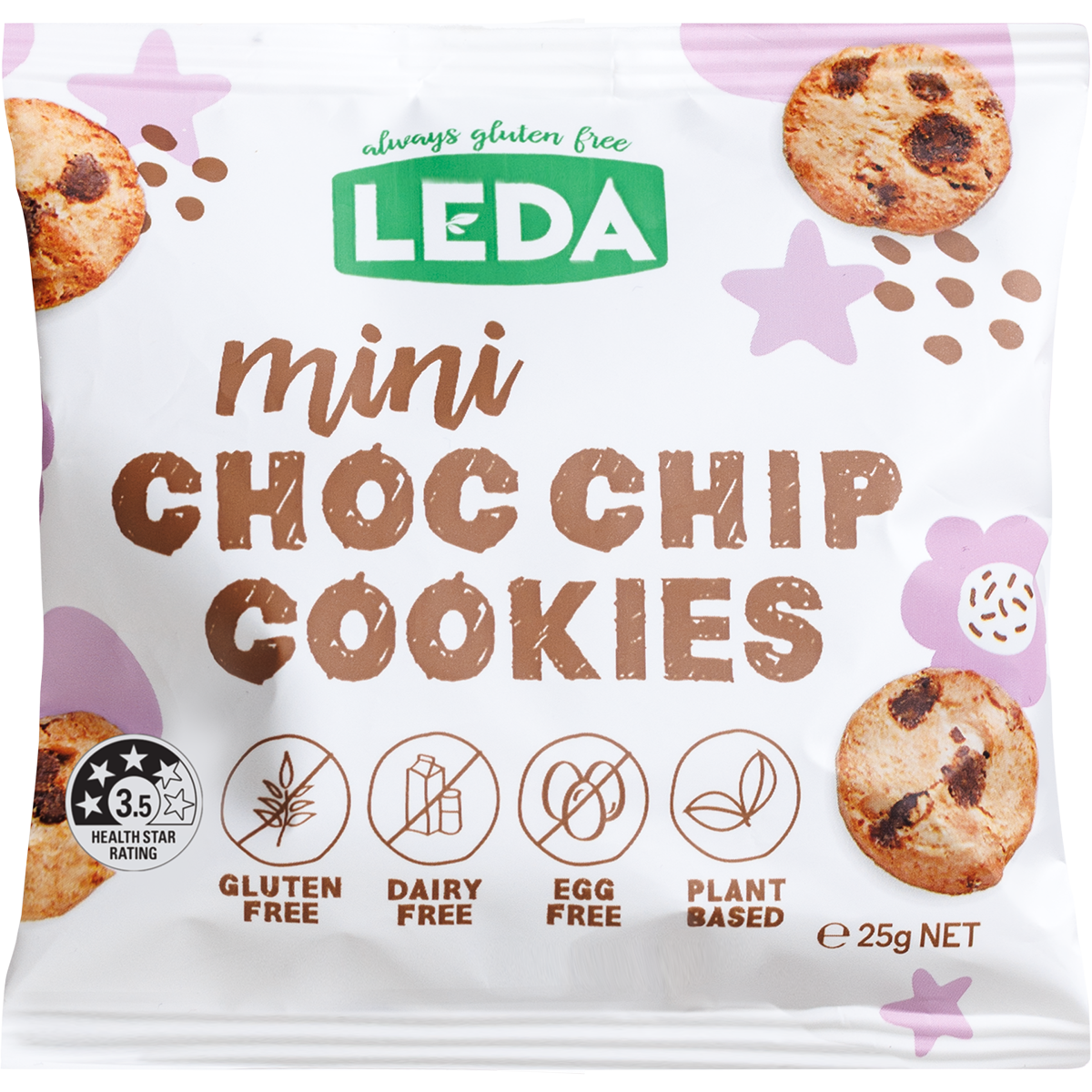 Leda Mini Choc Chip Cookies 150g x 6 Pack