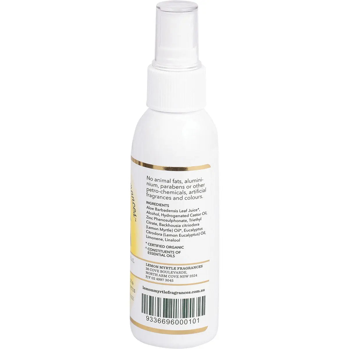 LEMON MYRTLE FRAGRANCES Deodorant Aluminium Free 125ml LEMON MYRTLE