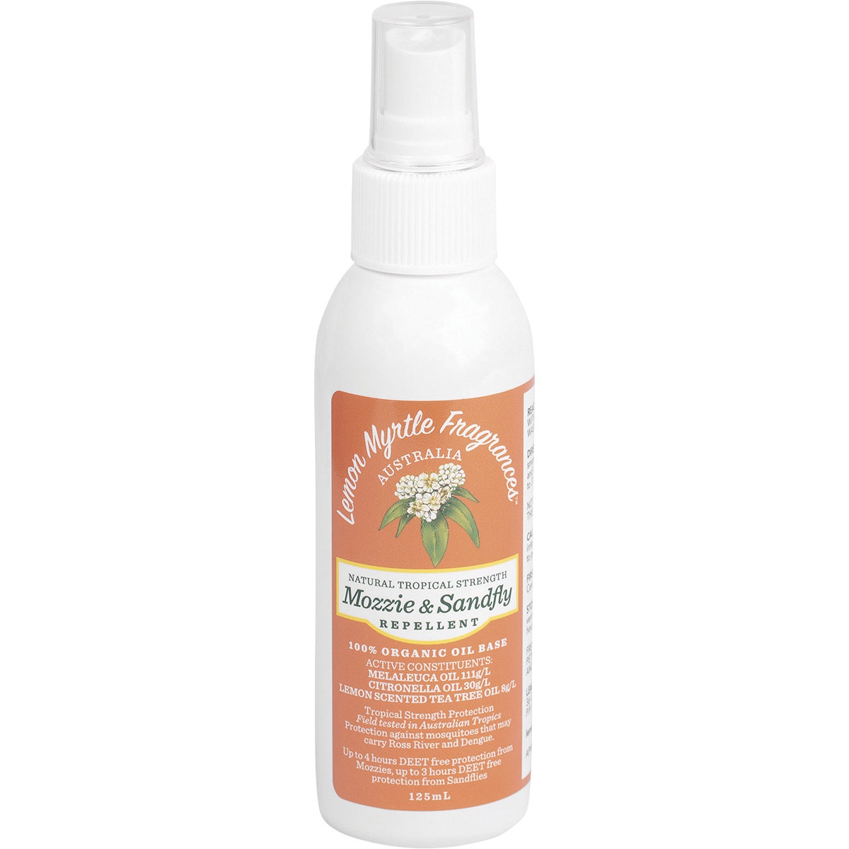 LEMON MYRTLE FRAGRANCES Mozzie & Sandfly Repellent 125ml - Cutprice Online
