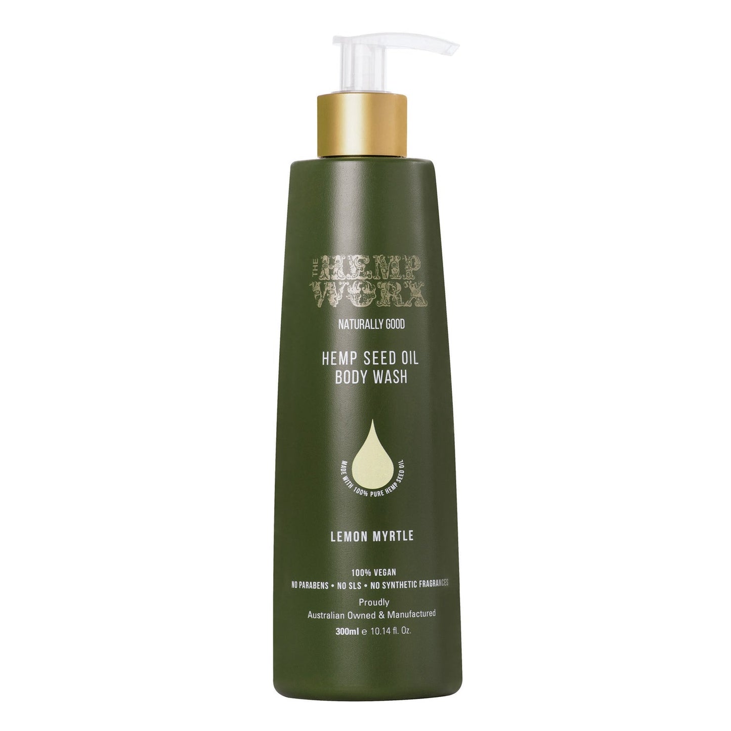 The Hemp Worx Lemon Myrtle Body Wash 300ml - Cutprice Online
