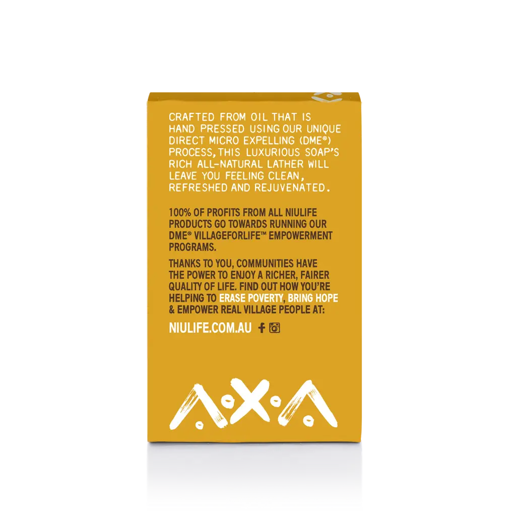 NIULIFE Coconut Oil Soap Lemon Charcoal 100g NIULIFE