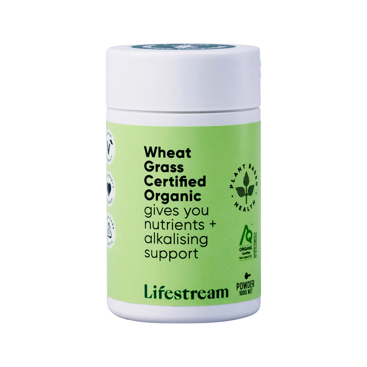 Lifestream Wheat Grass Certified Organic Powder 100g - Cutprice Online