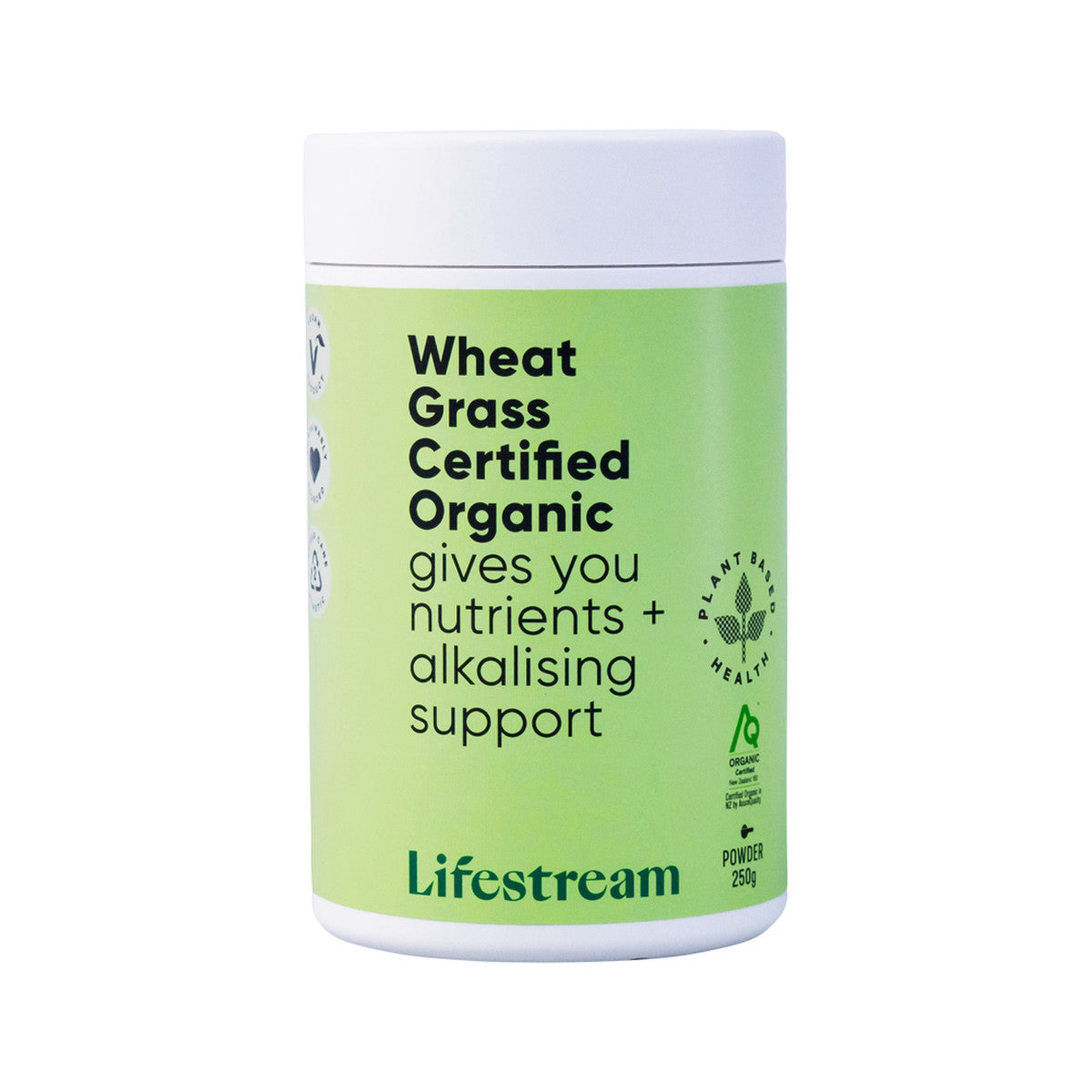 Lifestream Wheat Grass Certified Organic Powder 250g - Cutprice Online