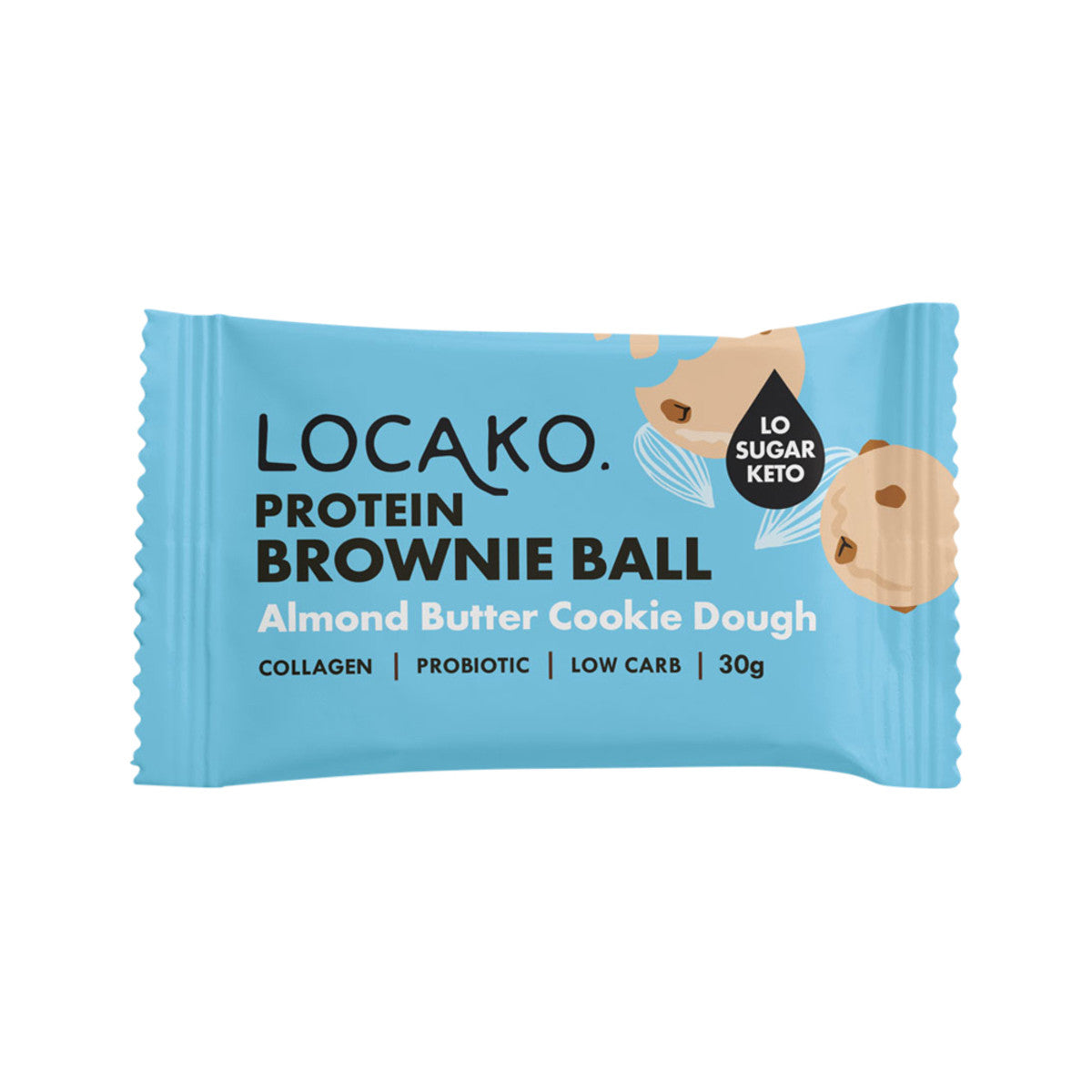 Locako Protein Brownie Ball Almond Butter Cookie Dough 30g(Pack of 10) - Cutprice Online