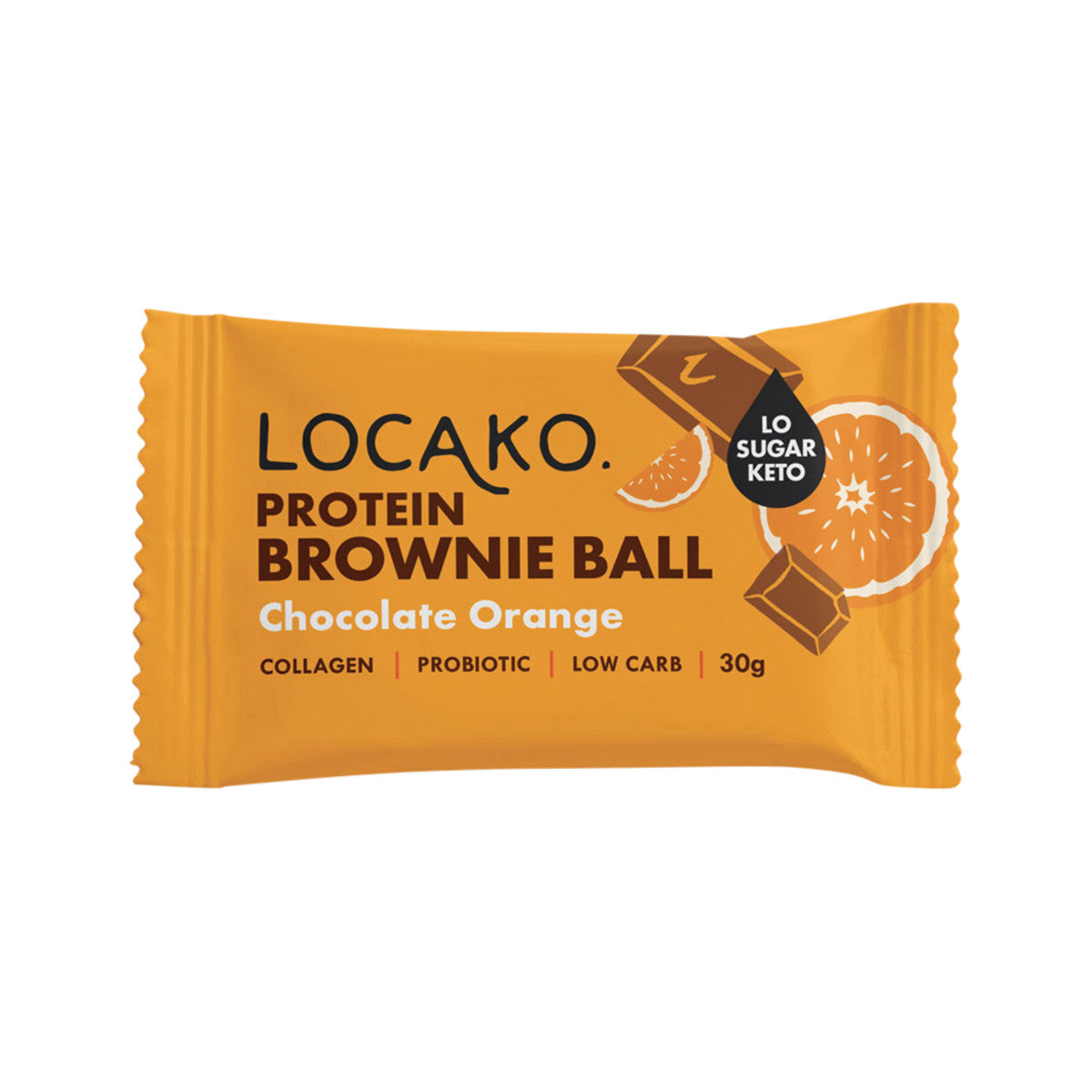 Locako Protein Brownie Ball Chocolate Orange 30g(Pack of 10) - Cutprice Online