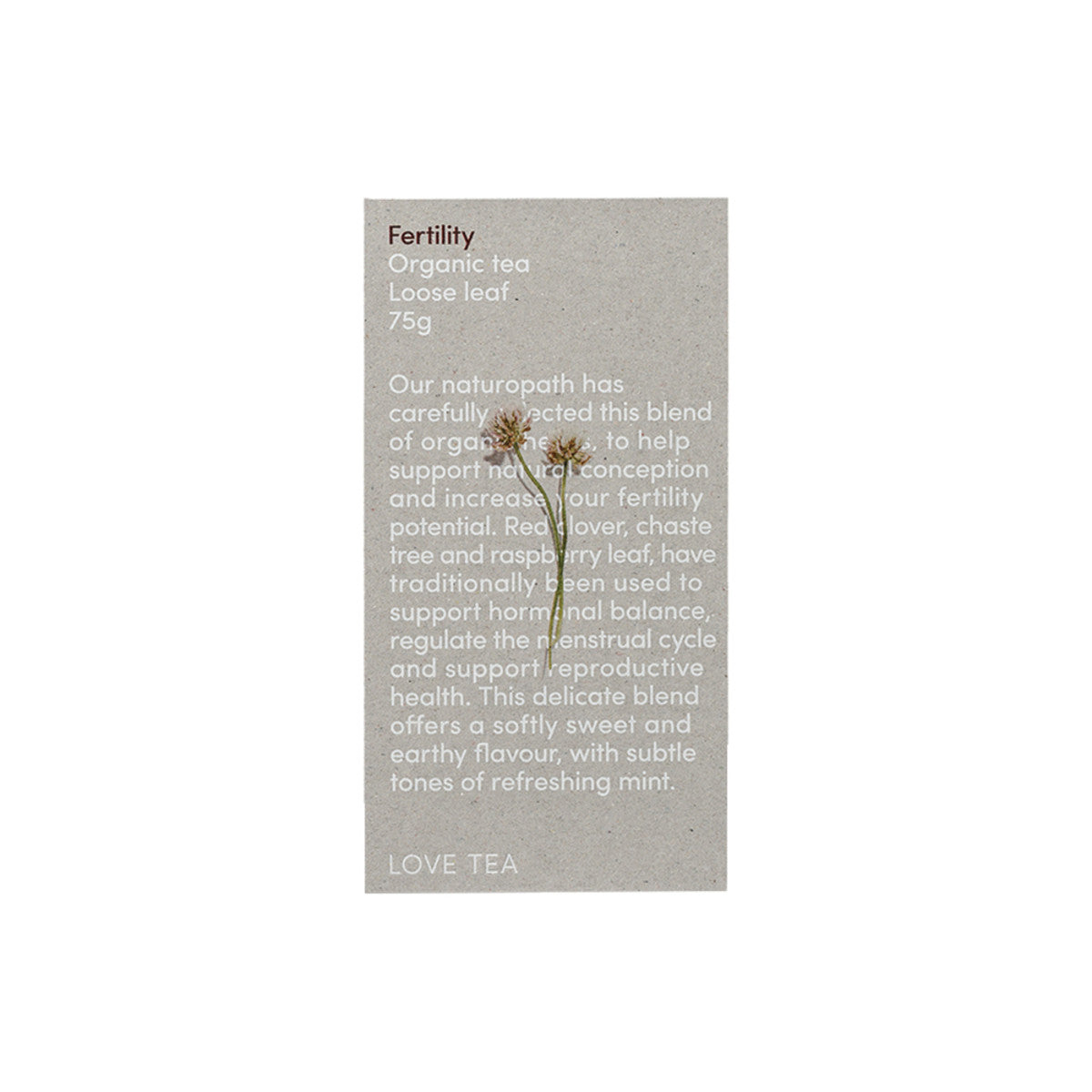 Love Tea Organic Fertility Tea Loose Leaf 75g - Cutprice Online