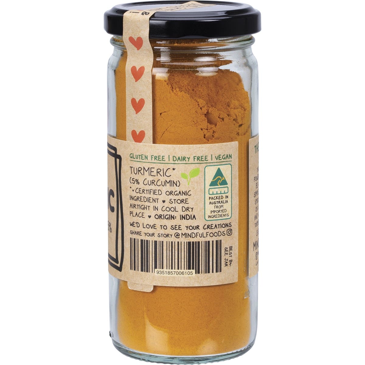 Mindful Foods Turmeric Organic 120g Mindful Foods