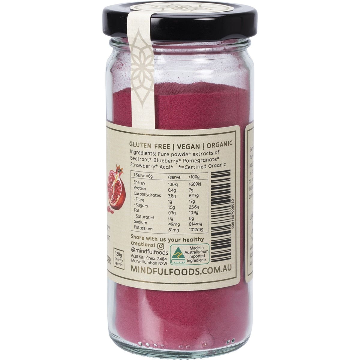 Mindful Foods Stardust Longevity Organic Nutrient Powder 120g Mindful Foods