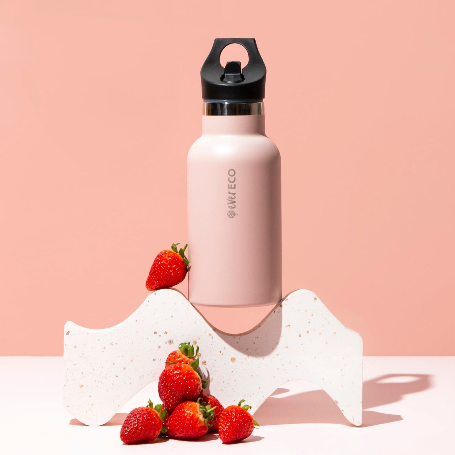 EVER ECO Insulated Stainless Steel Bottle Rose Sip Lid 350ml - Cutprice Online