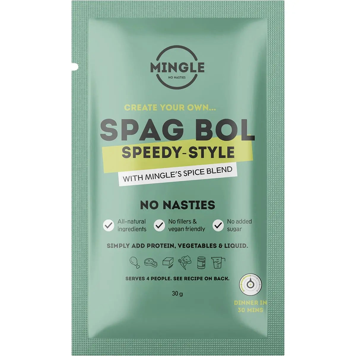 MINGLE Natural Seasoning Blend Spag Bol Speedy-Style 12x30g MINGLE