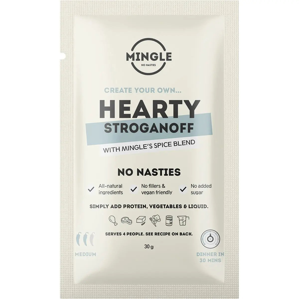 MINGLE Natural Seasoning Blend Hearty Stroganoff 12x30g MINGLE