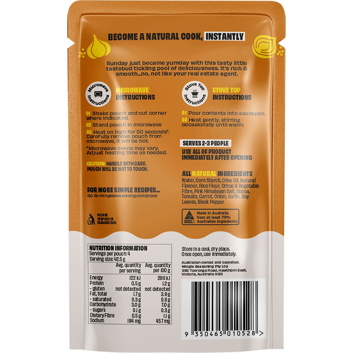 Mingle Traditional All Natural Flavoured Gravy 8x170g - Cutprice Online