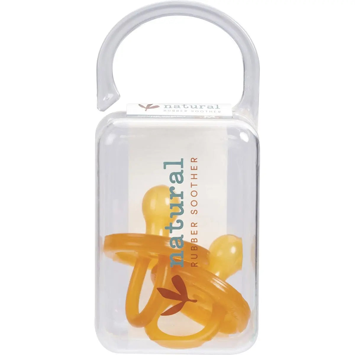 NATURAL RUBBER SOOTHERS Soother - Twin Pack Medium Rounded (3-6 Mths) 2 NATURAL RUBBER