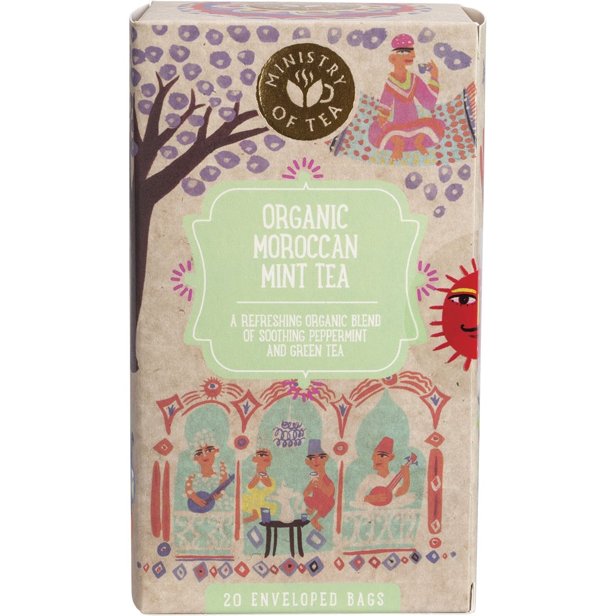 MINISTRY OF TEA Herbal Tea Bags Moroccan Mint Tea 20 - Cutprice Online