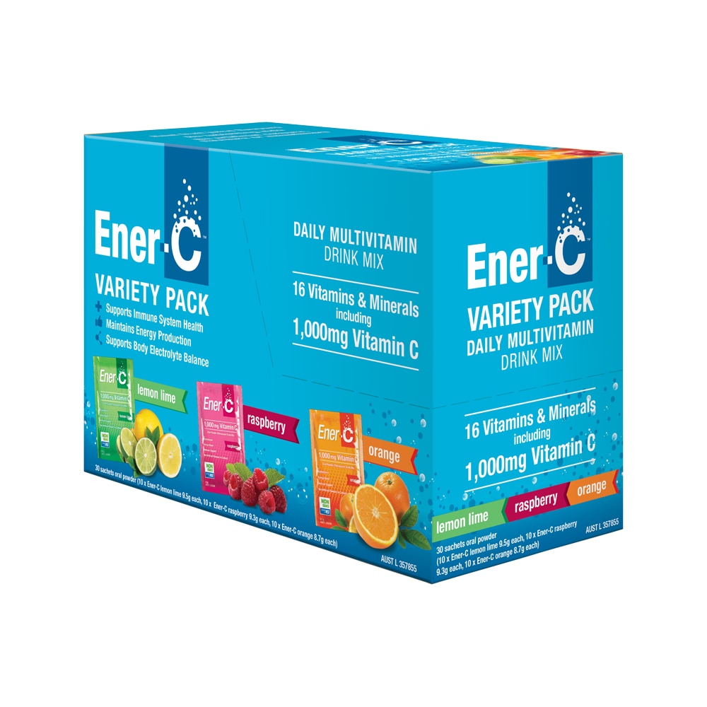 Martin & Pleasance Ener-C Daily Multivitamin Drink Mix Variety Pack Sachet x 30 Pack - Cutprice Online