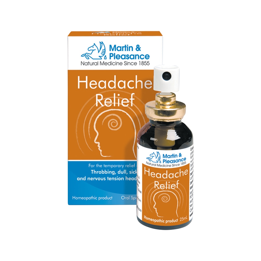 Martin & Pleasance Homoeopathic Complexes Headache Relief Spray 25ml - Cutprice Online