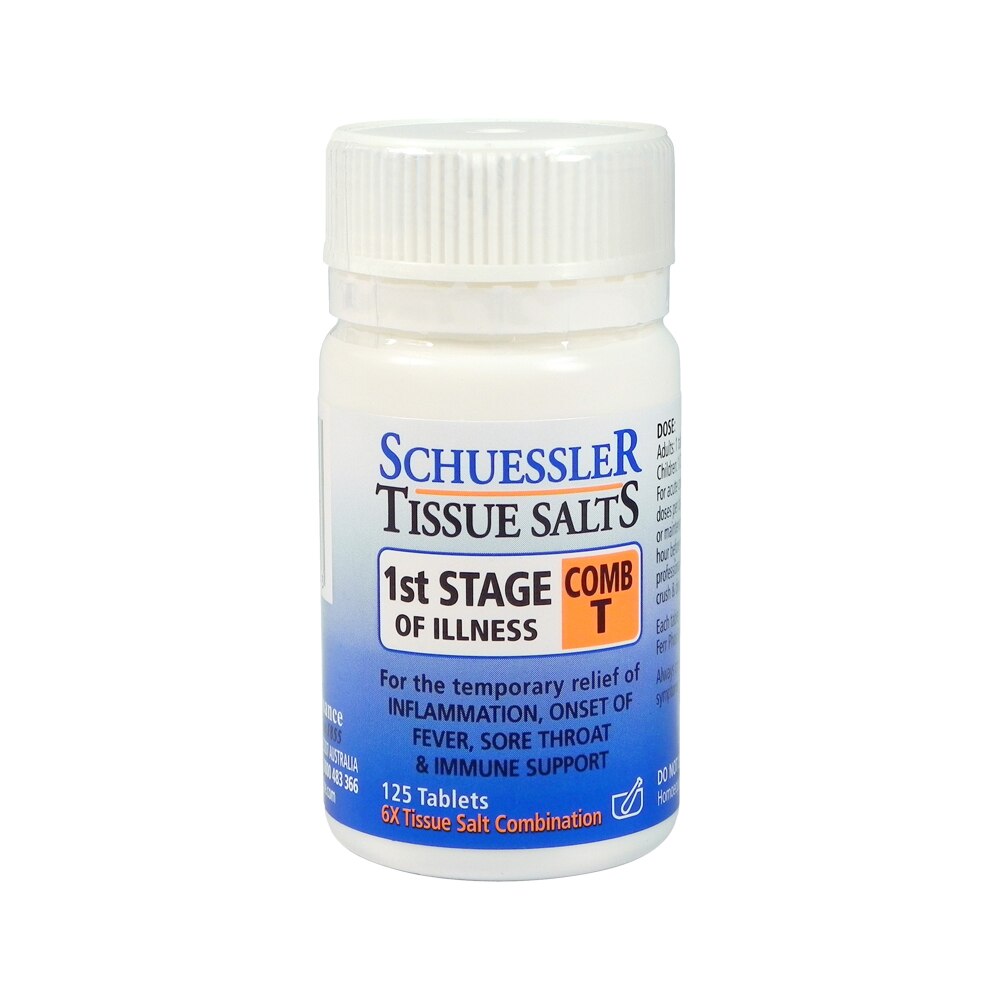 Martin & Pleasance Schuessler Tissue Salts Comb T (1st Stage of Illness) 125t - Cutprice Online