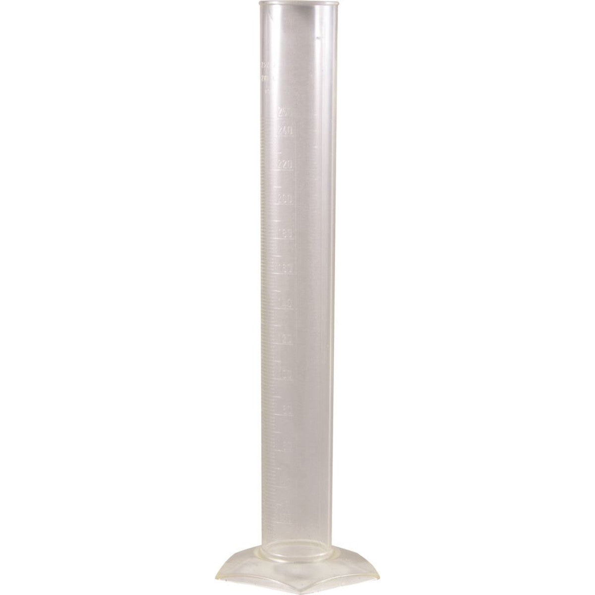 Measuring Cylinder Plastic Clear Graduated 250ml - Cutprice Online
