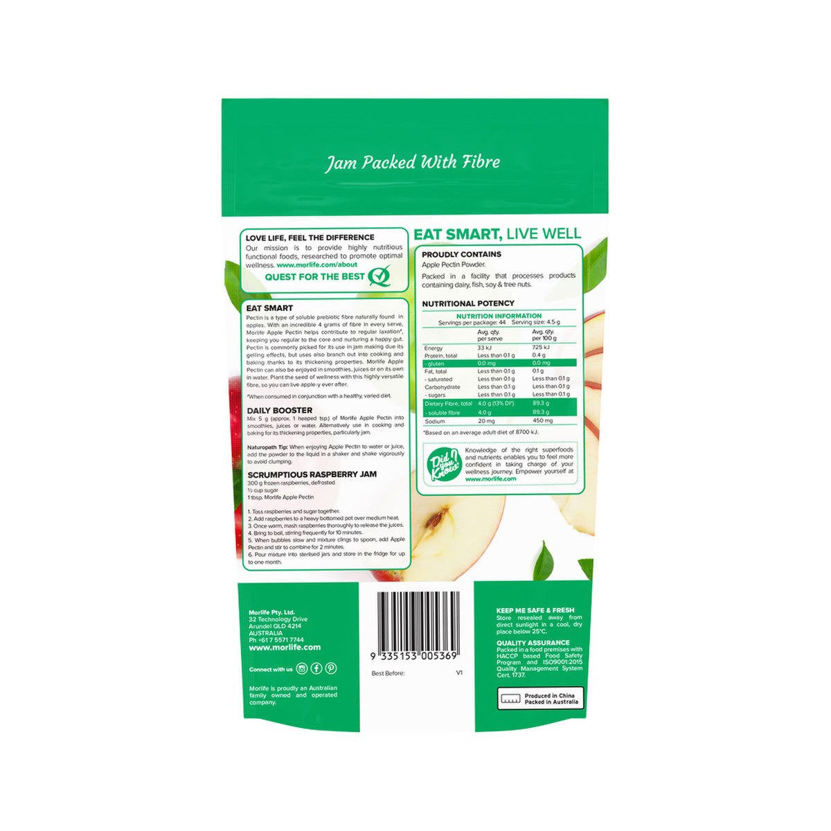 Morlife Apple Pectin 200g - Cutprice Online