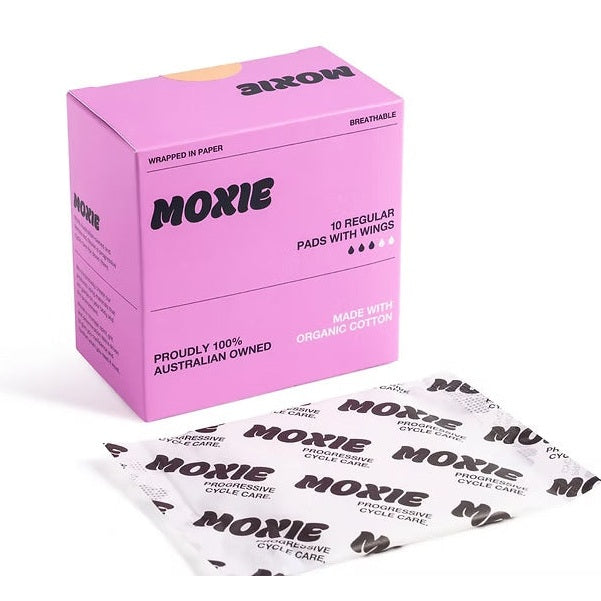 Moxie Org Cotton Pads Reg 10pk(Pack of 6)