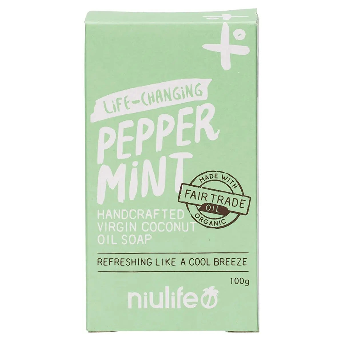 NIULIFE Coconut Oil Soap Peppermint 100g NIULIFE