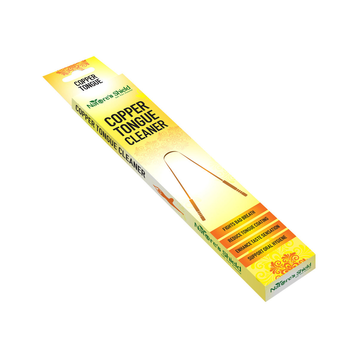 Nature's Shield Copper Tongue Scraper - Cutprice Online